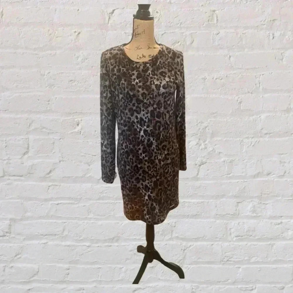 Michael Michael Kors Sweater Dress - Leopard - Picture 1 of 5